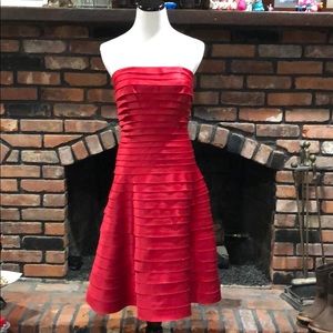 Tadashi Petite red bandage style dress size 4p